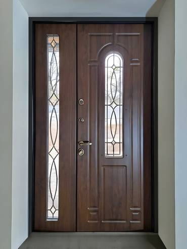 Полуторная дверь МДФ с решетками